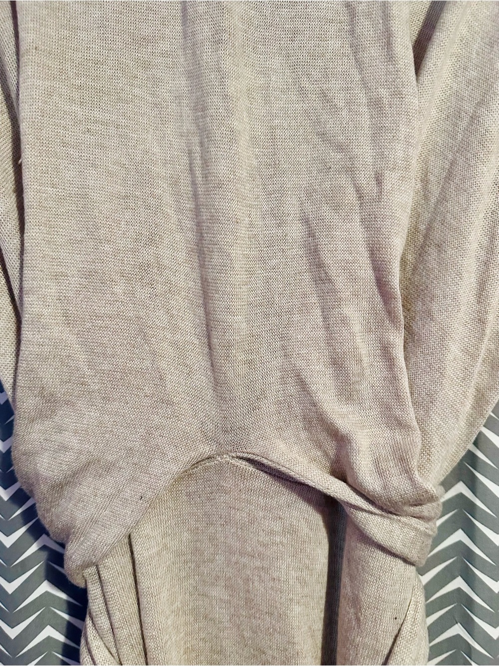 NWT Hudson | Warm Sand Sweater Wrap Midi Dress, Large - Picture 4 of 8